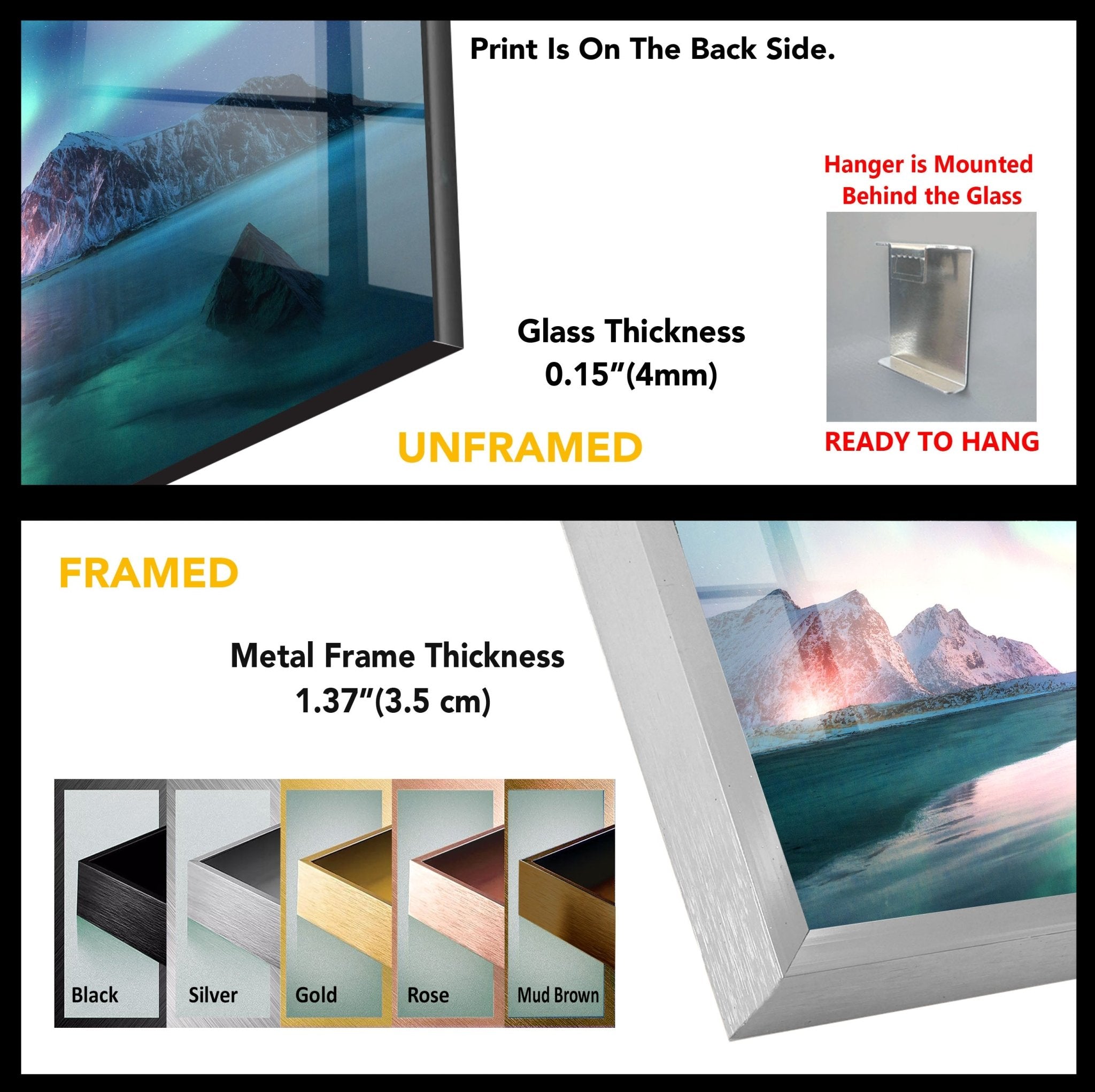 Aurora Northern Blue Glass Wall Art - Handmade Modern Home Decor for Living Room, Bedroom & Office - Stunning Blue Glass Mural for Unique Interior Design