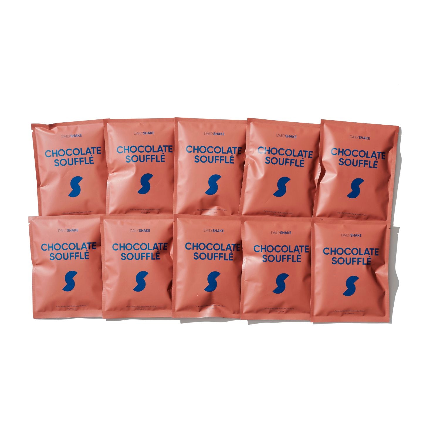 Daily Shake Chocolate Souffle - 10 Single Serve Packets | Meal Replacement Shake for Weight Loss & Nutrition | Perfect for Breakfast, Post-Workout or On-the-Go