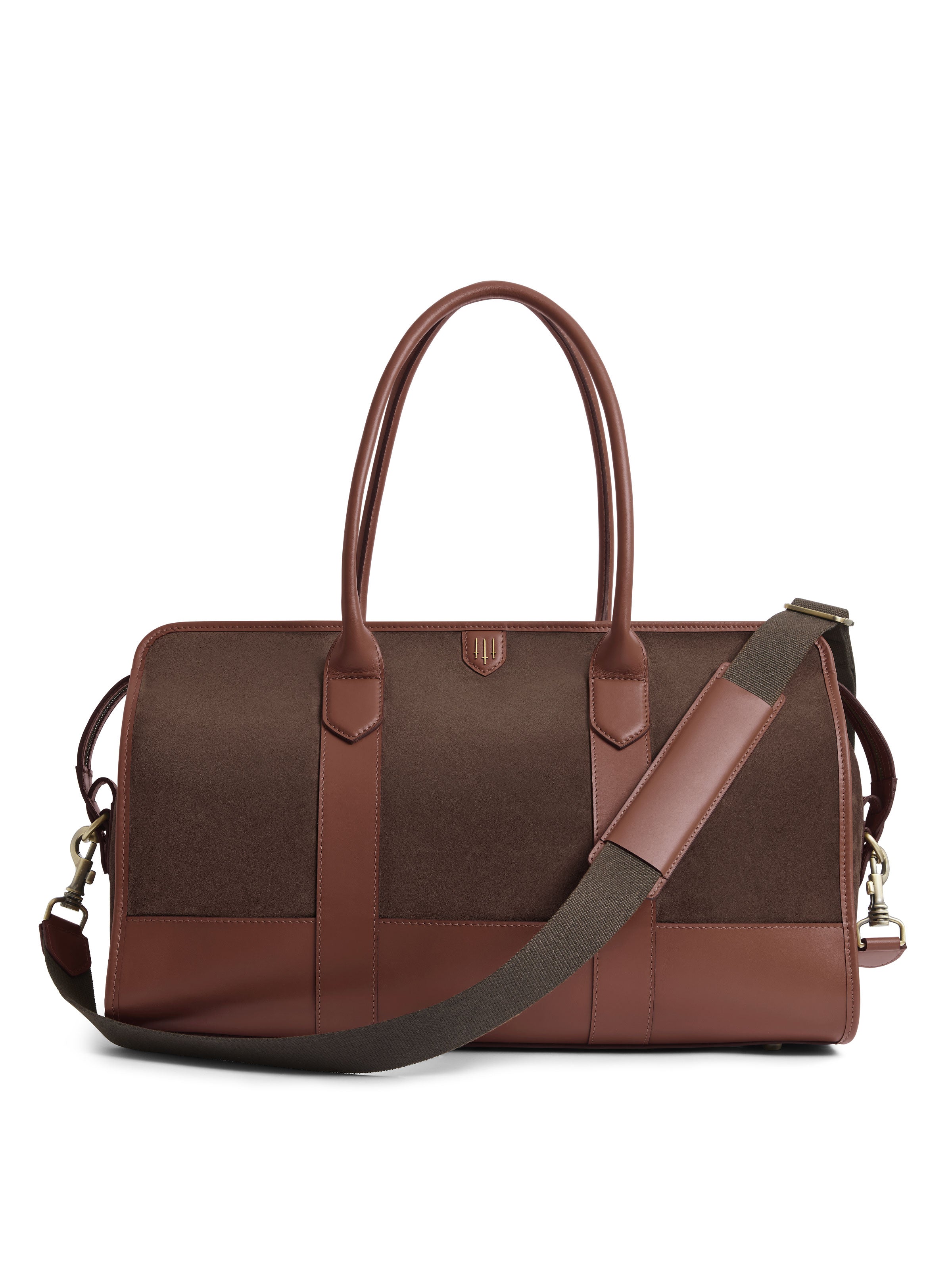 Hampstead Premium Leather Holdall Travel Bag in Chocolate Brown - Perfect for Business Trips, Gym, and Weekend Getaways