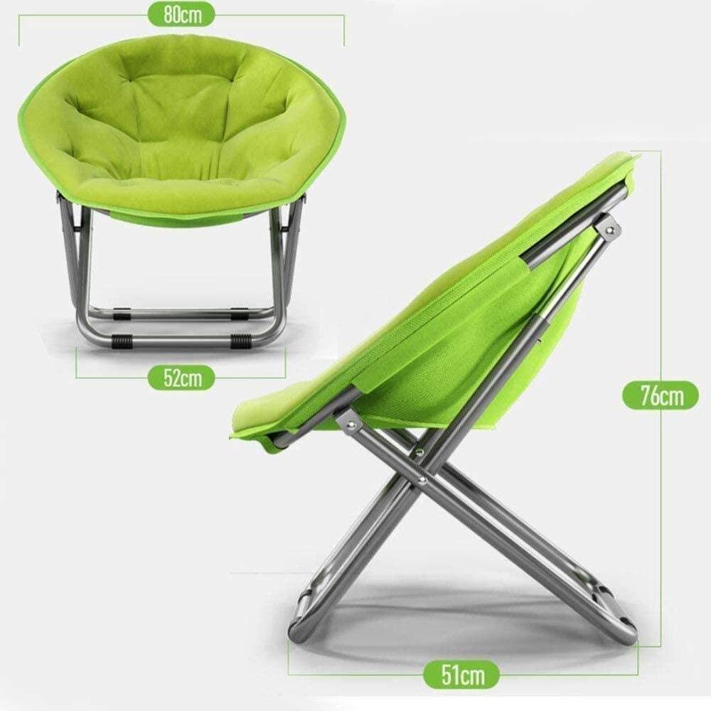 Portable Folding Moon Chair - Lightweight Camping & Fishing Chair for Adults, Comfortable Outdoor Lounge Chair with Back Support, Perfect for Reading, Relaxing in Bedroom, Garden or Beach
