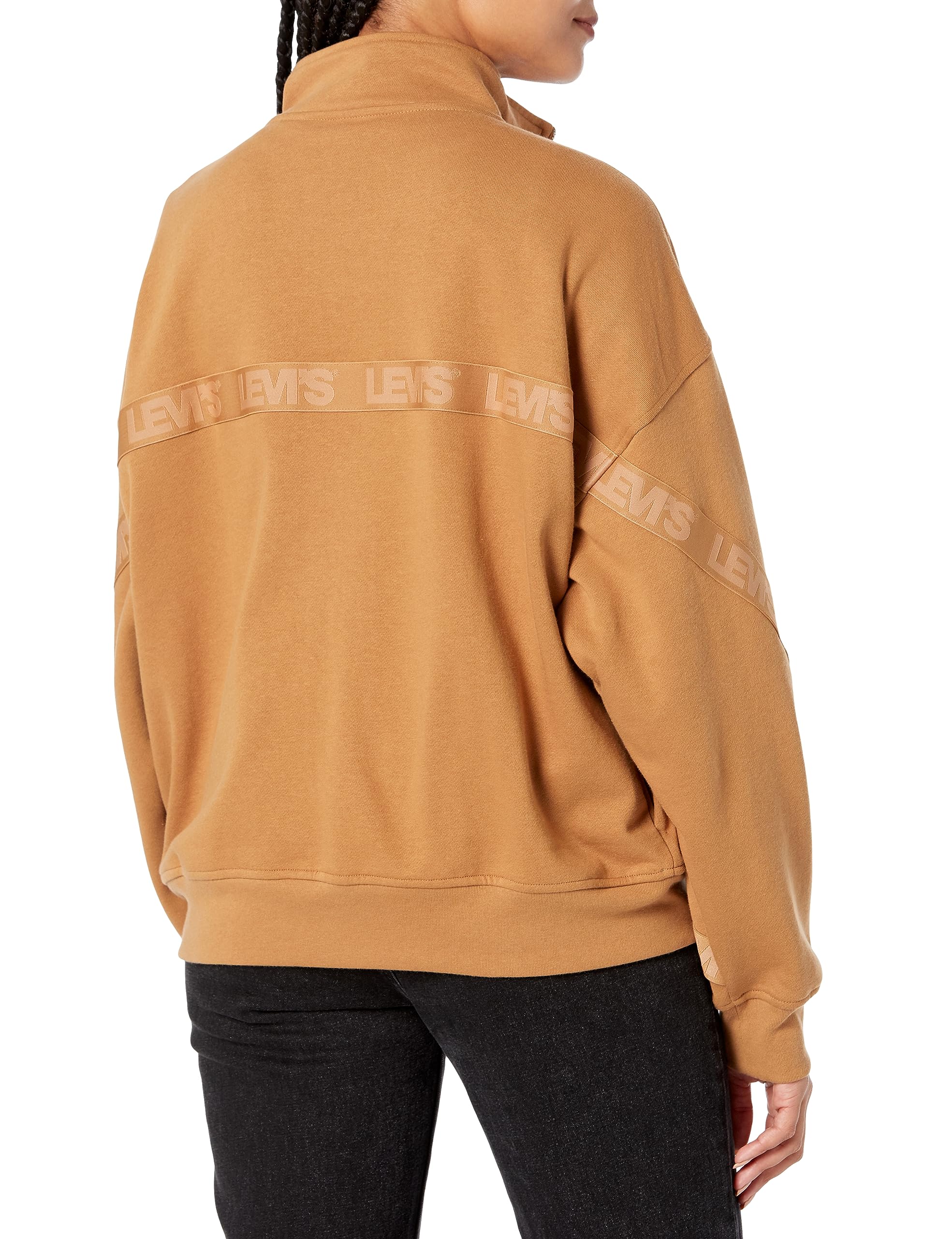 Levi's Women's Graphic Taped Flex Zip-Up Hoodie - Stylish Casual Jacket for Everyday Wear | Perfect for Streetwear, Gym & Outdoor Activities