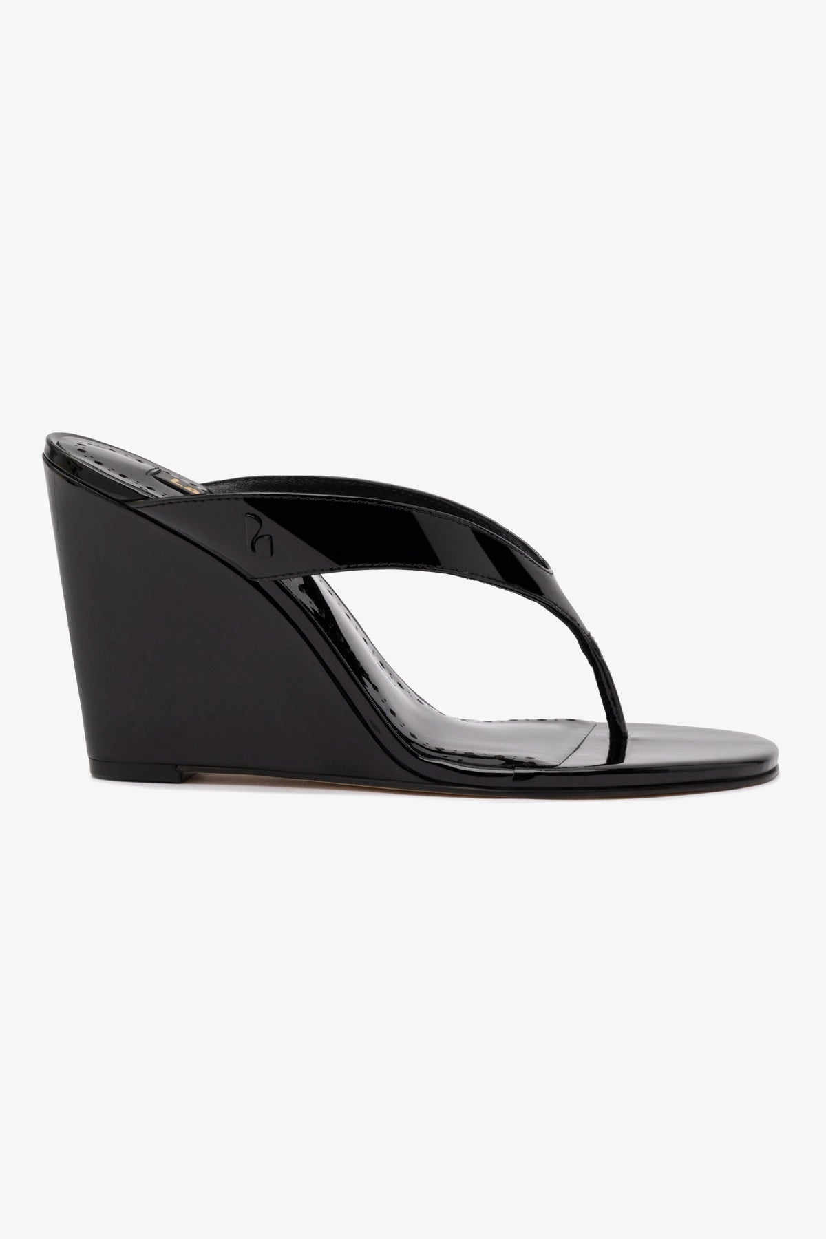 Gaia Wedge Sandal - Black Leather Women's Comfortable Platform Sandals for Summer Beach, Vacation & Casual Outfits