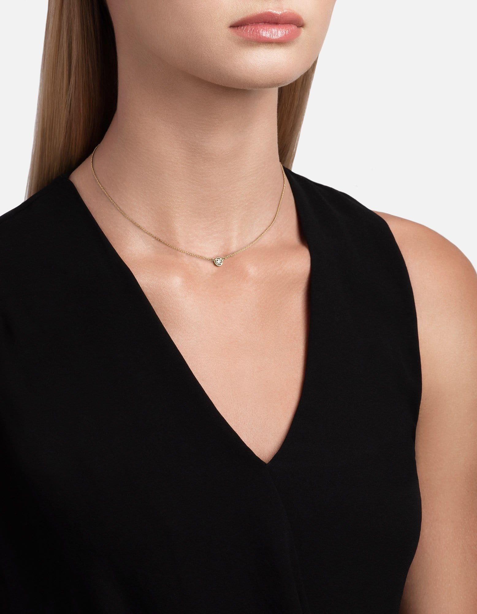 14K Gold Diamond Luna Necklace for Women - Elegant Moon Pendant Jewelry Gift for Birthday, Anniversary & Special Occasions