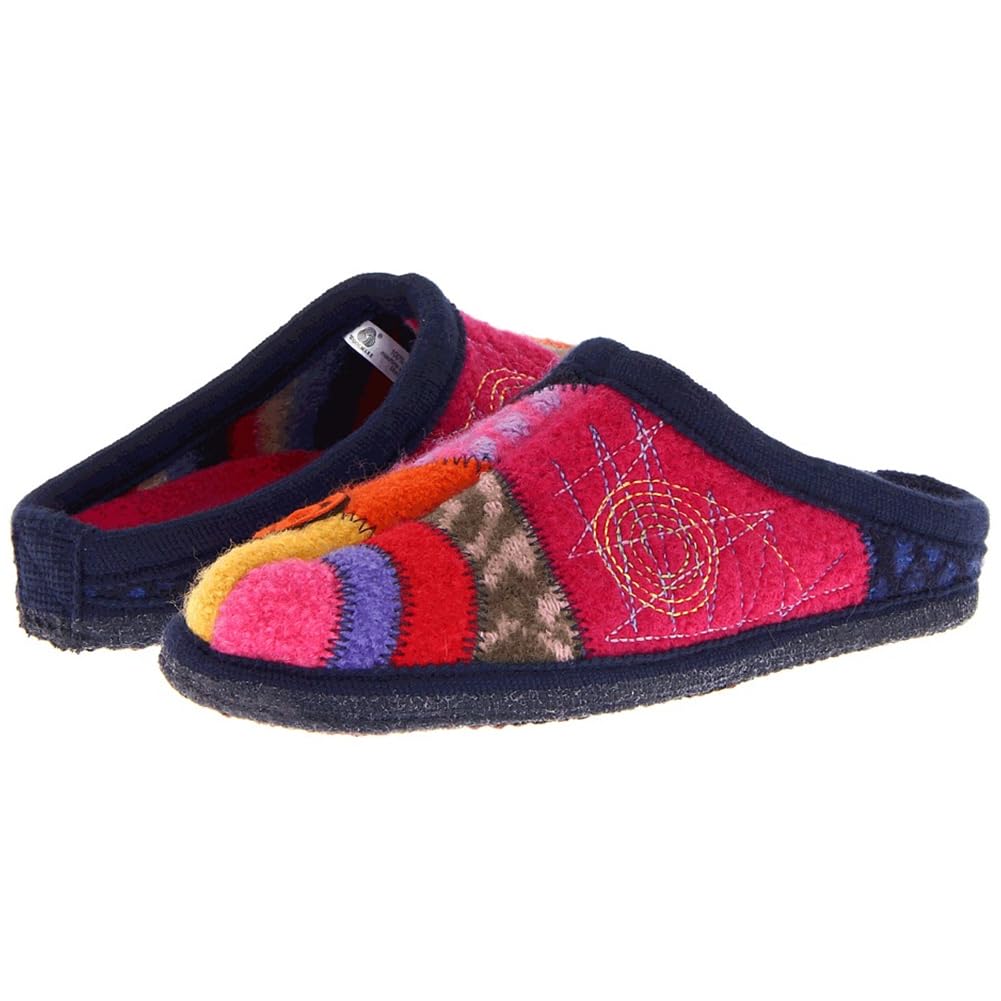 Haflinger Women's Calypso Wool Slippers - Cozy Indoor House Shoes for Winter Comfort & Warmth at Home