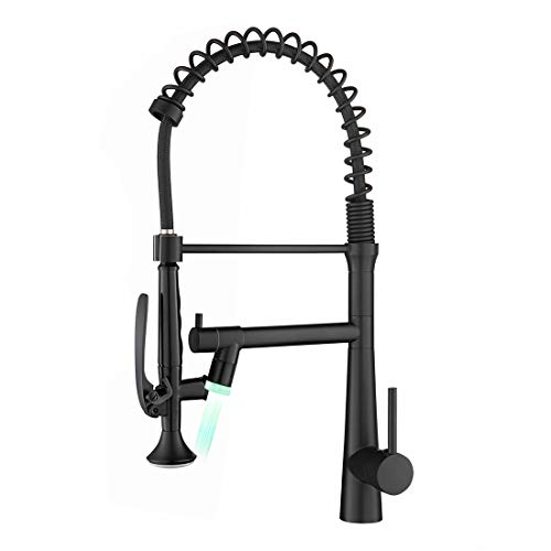 Black kitchen faucet