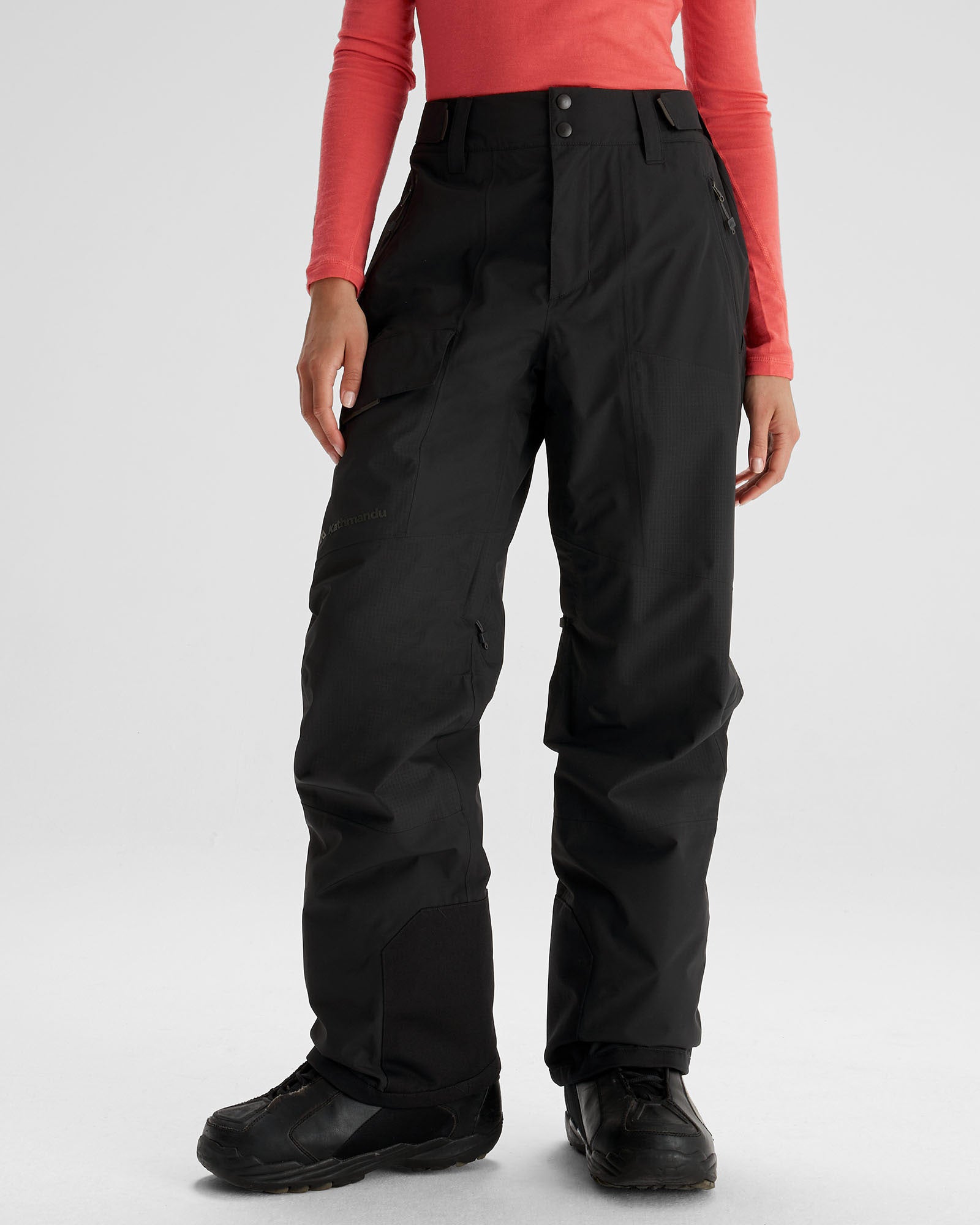 Women's PWDR Days 2L Shell Snow Pants - Waterproof Winter Ski Pants for Women, Black Stingray Color - Perfect for Skiing, Snowboarding & Cold Weather Activities