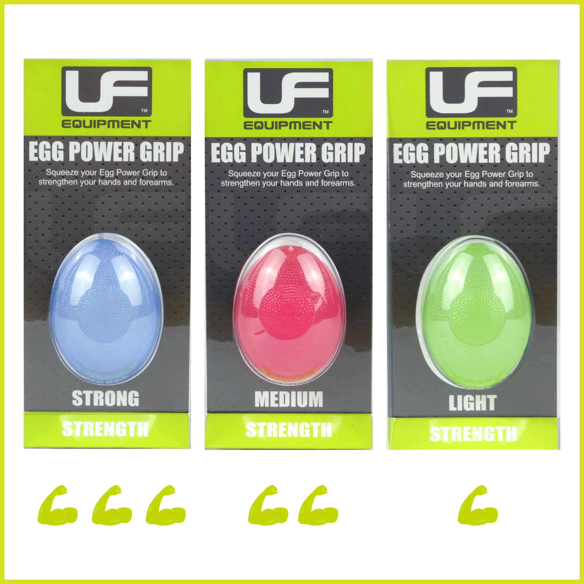 Unisex UFE Egg Power Grip Strength Trainer - Blue | Hand Grip Strengthener for Athletes, Rock Climbers & Physical Therapy