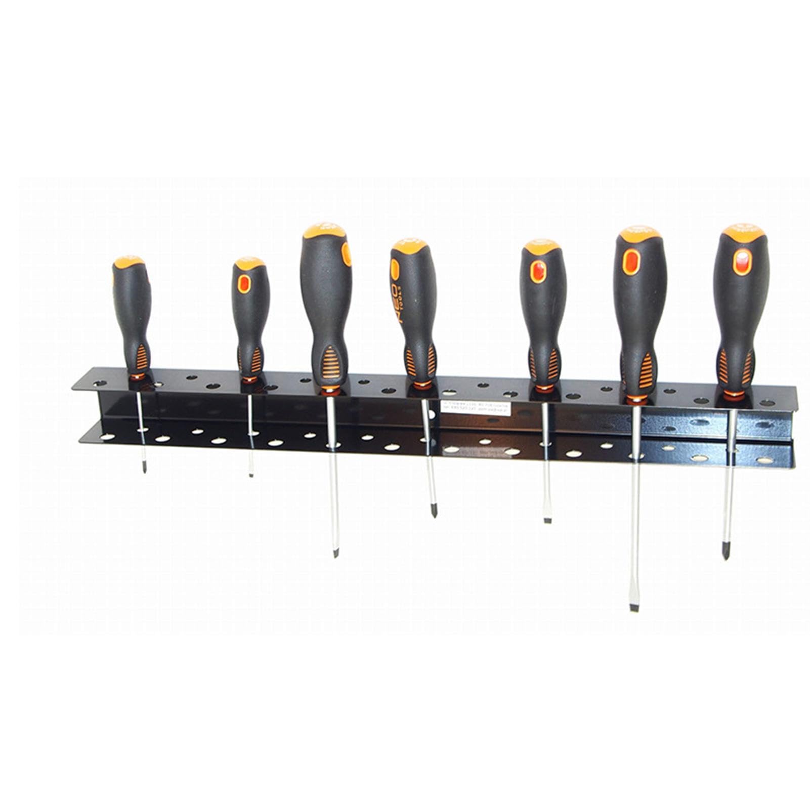 Heavy Duty Wall Mount Tool Organizer - Screwdriver Holder & Hand Tool Rack for Workshop, Garage, Shed | Perfect for DIY Projects, Home Improvement & Tool Storage Organization