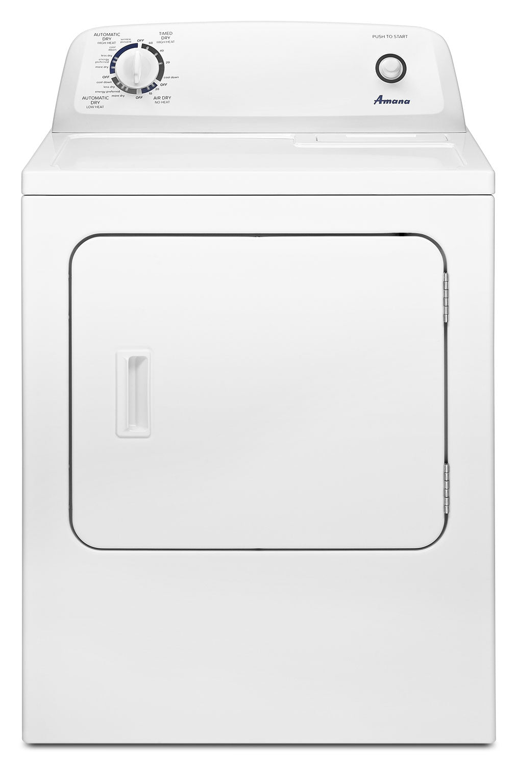 Amana NGD4655EW 6.5 Cu. Ft. White Gas Dryer - Large Capacity Laundry Appliance for Home & Commercial Use