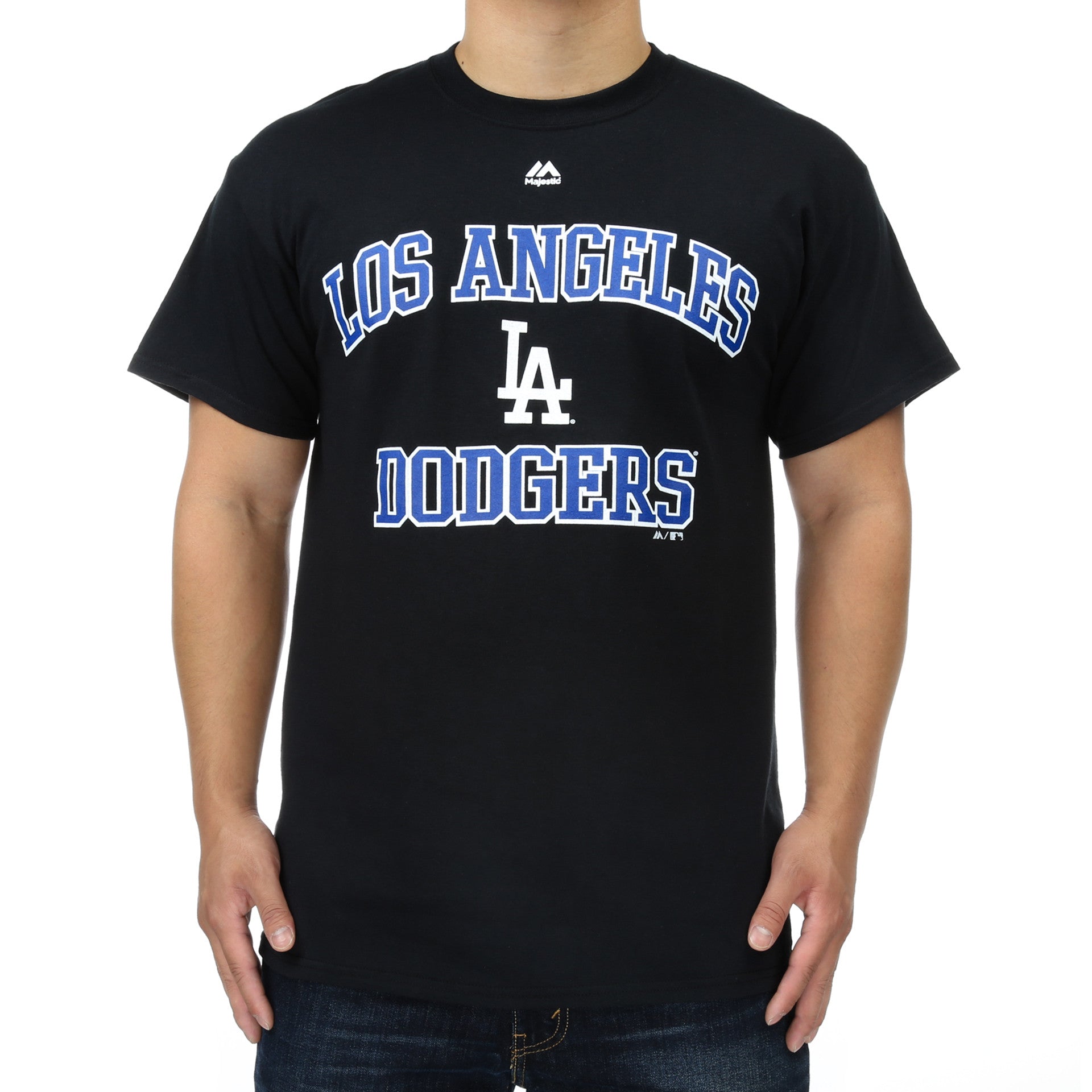 Majestic Dodgers Heart and Soul 3 Tee - Black Baseball Fan T-Shirt for Men & Women - Perfect for Game Day, Casual Wear & Dodgers Fan Gifts
