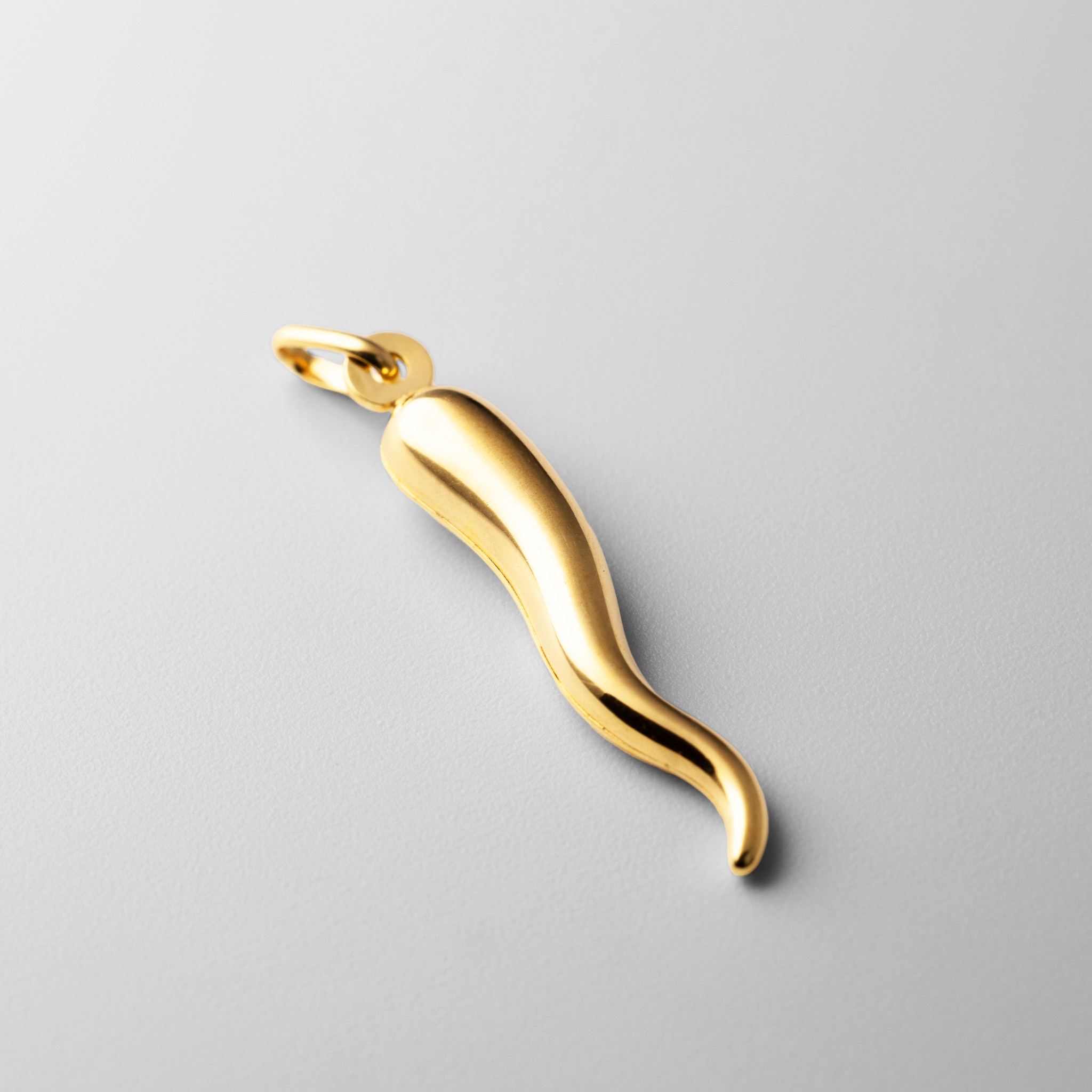 Authentic Gold Cornicello Italian Horn Pendant - Model 793 | Lucky Charm Necklace for Protection & Good Fortune | Perfect Gift for Birthday, Anniversary & Special Occasions