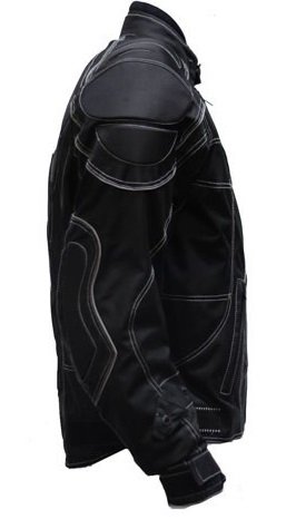 Men's Reflective Piping Armored Motorcycle Jacket - High Visibility Safety Gear for Night Riding & Urban Commuting