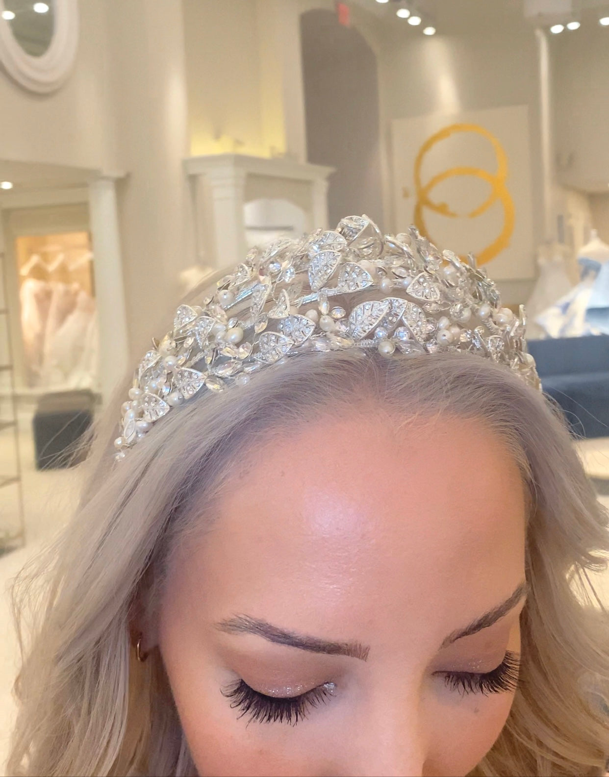 KATE CORONATION Freshwater Pearl & Crystal Bridal Tiara – Elegant Wedding Crown for Brides, Bridesmaids, and Prom Queens | Perfect for Weddings, Pageants, and Special Occasions