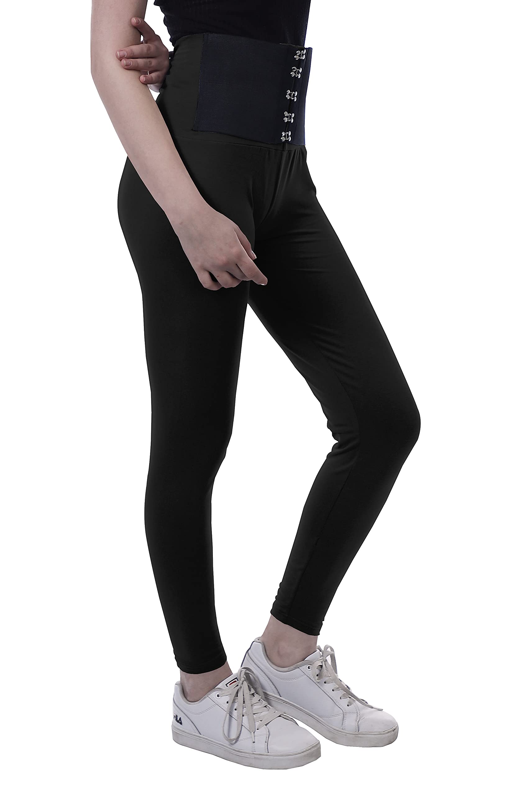 High Waisted Yoga Pants for Women - Corset Style Workout Leggings | Trendy & Comfortable for Gym, Running & Lounge Wear