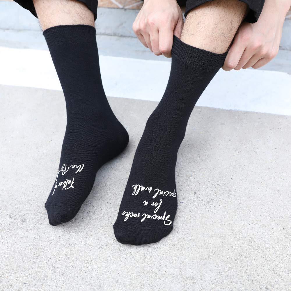 Father of the Bride Wedding Socks - Thoughtful Wedding Gift for Dad - Keepsake Socks for Special Walk - Perfect for Father-Daughter Dance & Wedding Day Memories