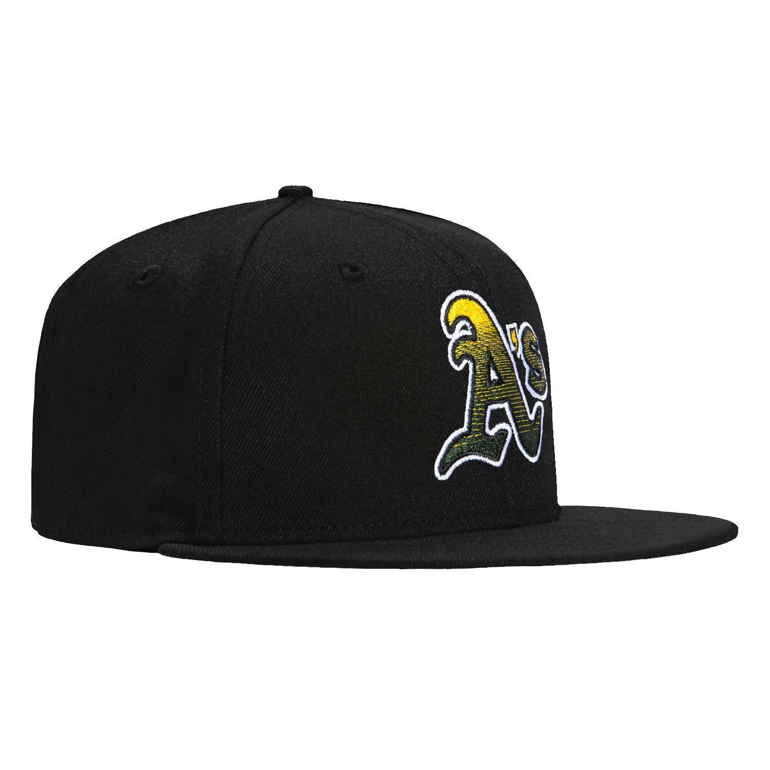 New Era 59Fifty Gradient Logo Oakland Athletics Baseball Cap - Black | Adjustable Snapback Hat for Men & Women | Perfect for Baseball Games, Streetwear & Casual Outfits