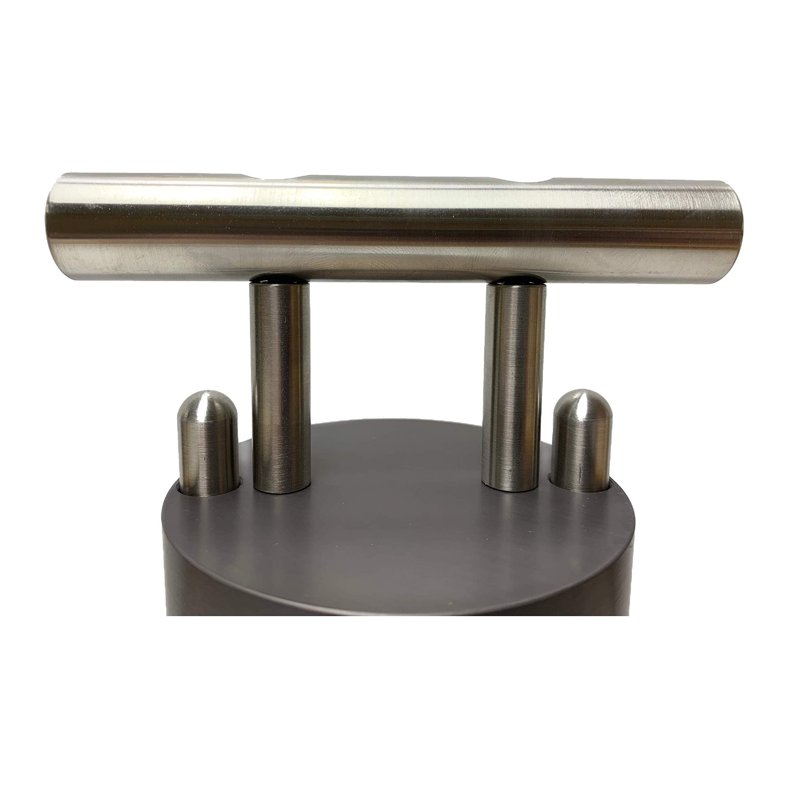 Beyond ICE JR2.0 2-Inch Ice Ball Press - Gun Metal Gray Whiskey Ice Ball Maker for Bourbon, Scotch & Cocktails - Perfect for Home Bars, Parties & Gifting