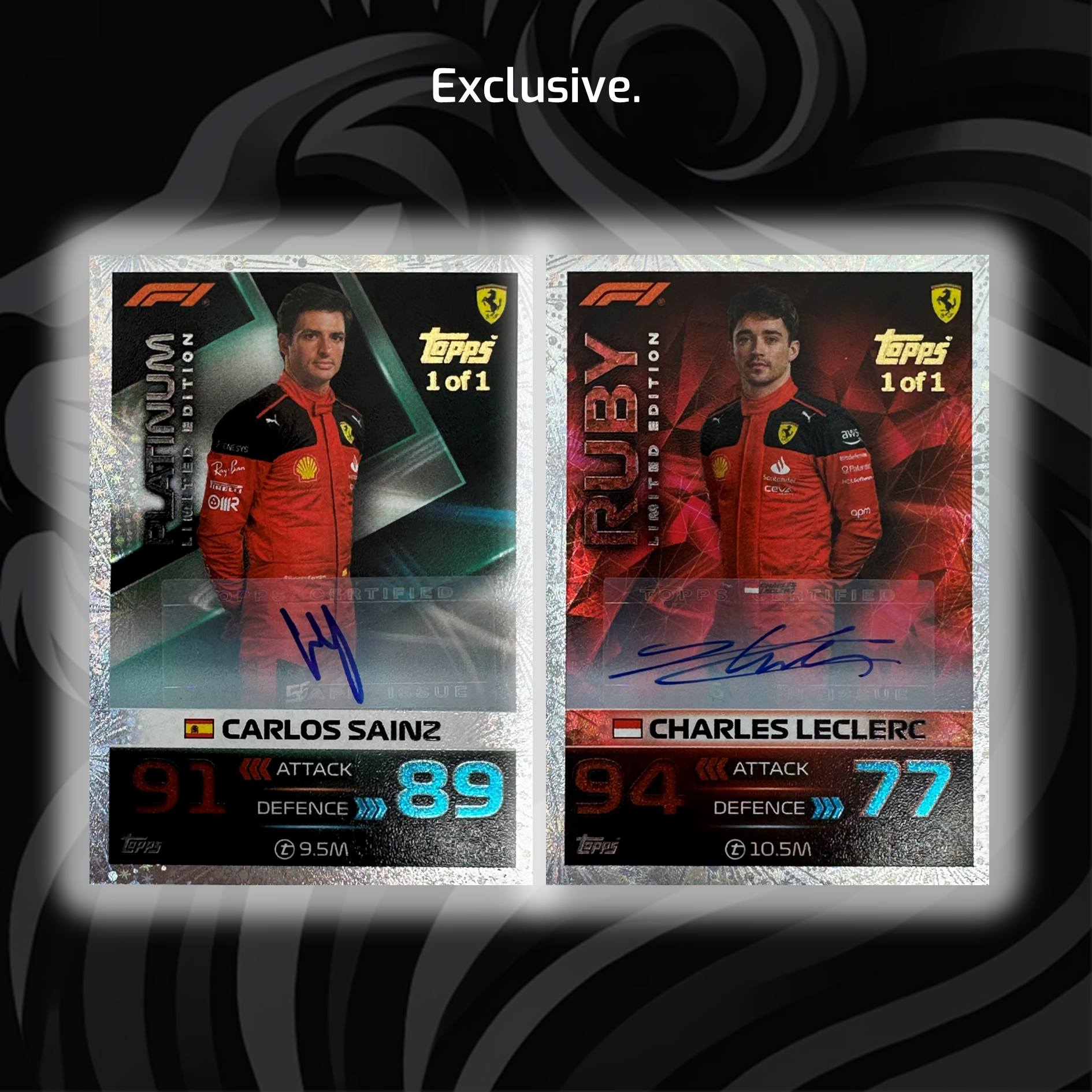 2023 Charles Leclerc #LE28RG Ruby Auto Grand Prix Exclusive F1 Racing Card - Perfect for Collectors, Fans & Sports Memorabilia Displays