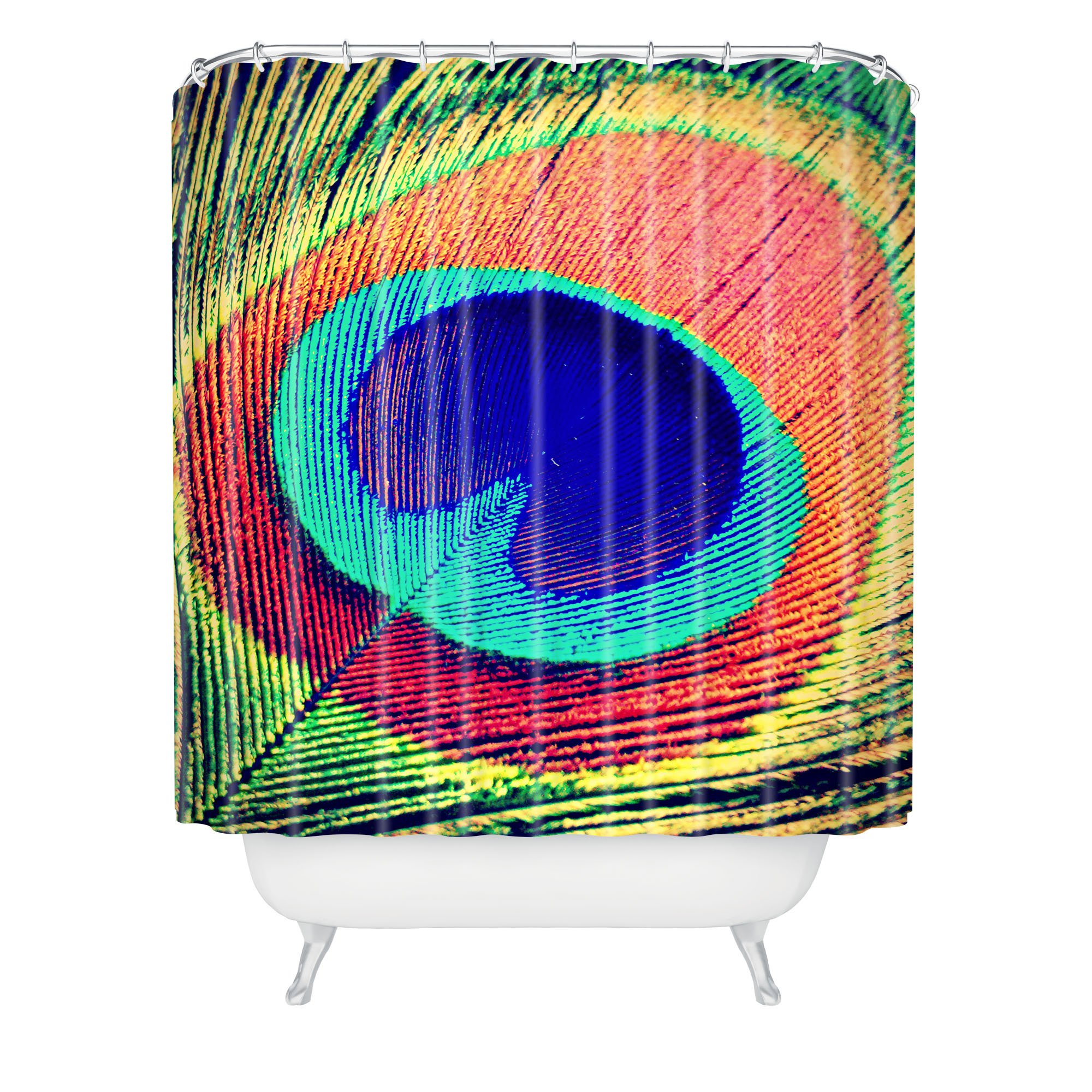 Deny Designs Shannon Clark The Eye Shower Curtain - 69 x 72 Inches Waterproof Bathroom Decor for Modern Homes | Perfect for Bathrooms, Guest Rooms & Spa Retreats