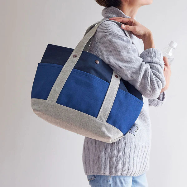 Kurashiki Hampu Canvas Tote Bag - Premium Japanese Canvas Tote Bag in Black | Durable & Stylish for Work, Travel & Shopping