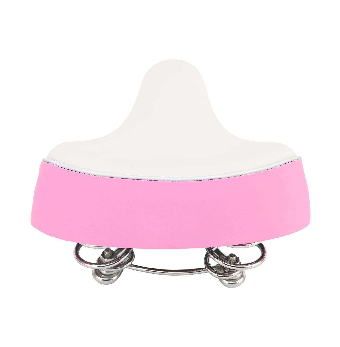 Comfortable Wide Kids Bike Seat for Girls - Adjustable Purple & Pink Bicycle Saddle - Perfect for Outdoor Family Rides & Cycling Adventures