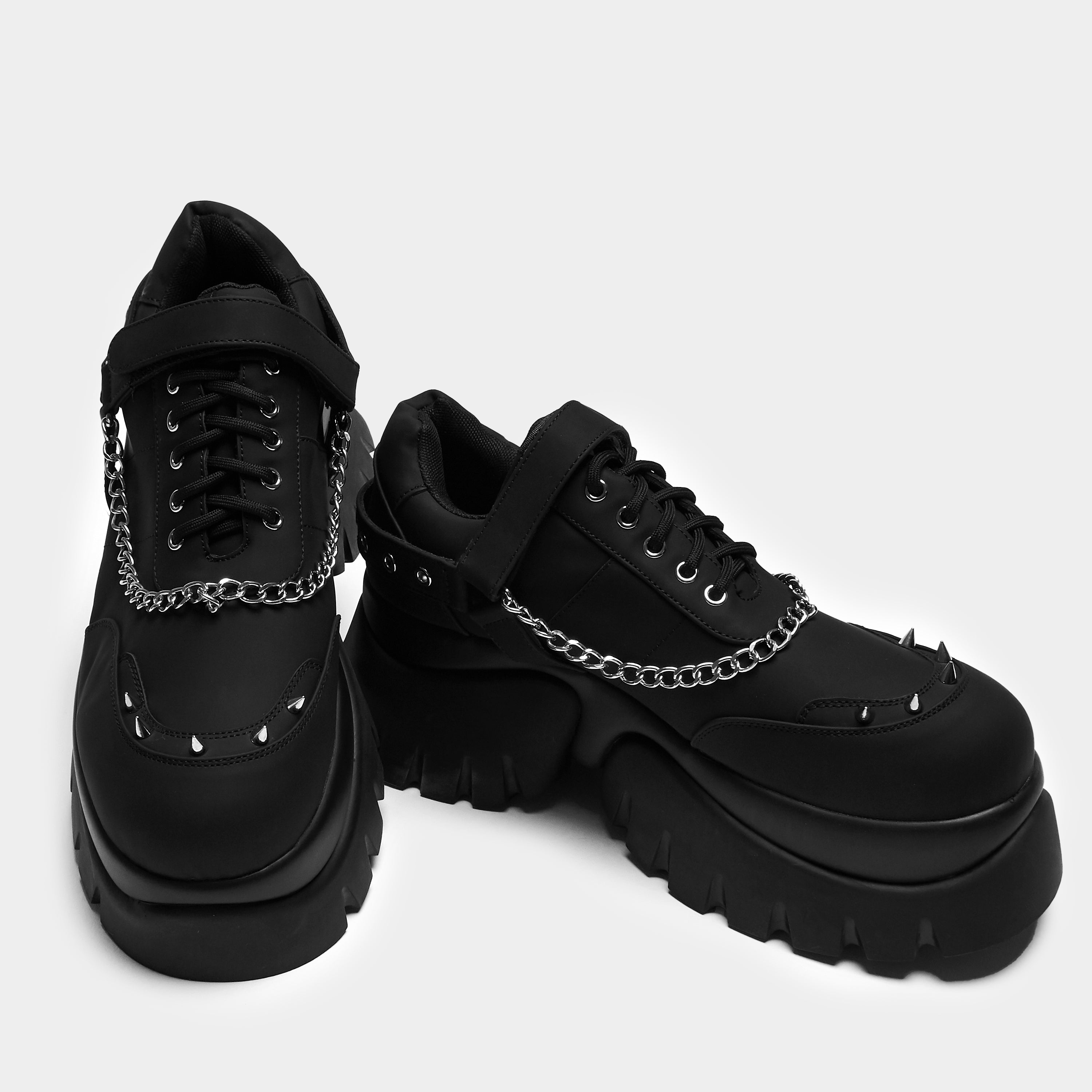 Allsander Men's Platform Sneakers - Black | Comfortable & Stylish Casual Shoes for Walking, Running & Everyday Wear