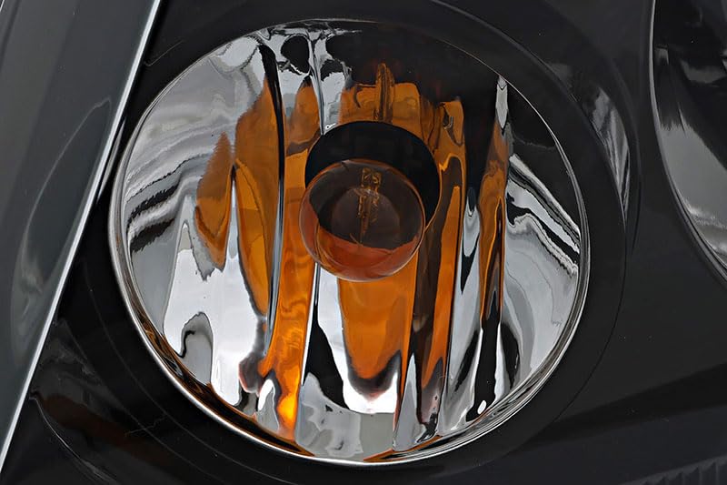 Ford F150 Headlights Lamps Set (2006-2008) - Halogen Black Trim Replacement for Driver & Passenger Side - Perfect for Night Driving & Off-Road Adventures