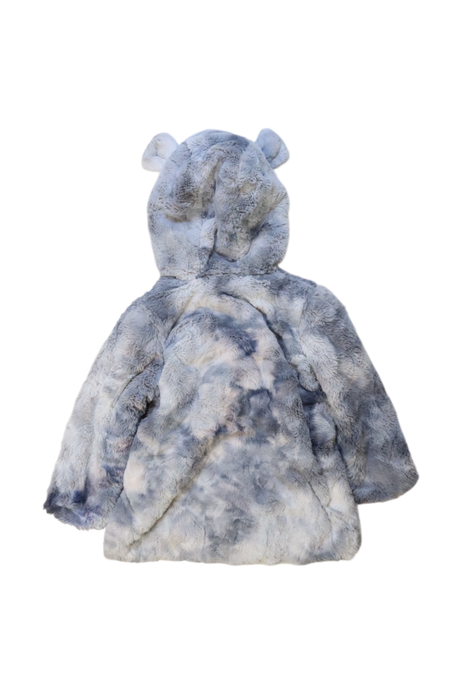 3Pommes Faux Fur Hooded Coat for Toddlers 2T - Soft Winter Jacket for Girls & Boys, Warm Outerwear for Playdates & Outdoor Adventures