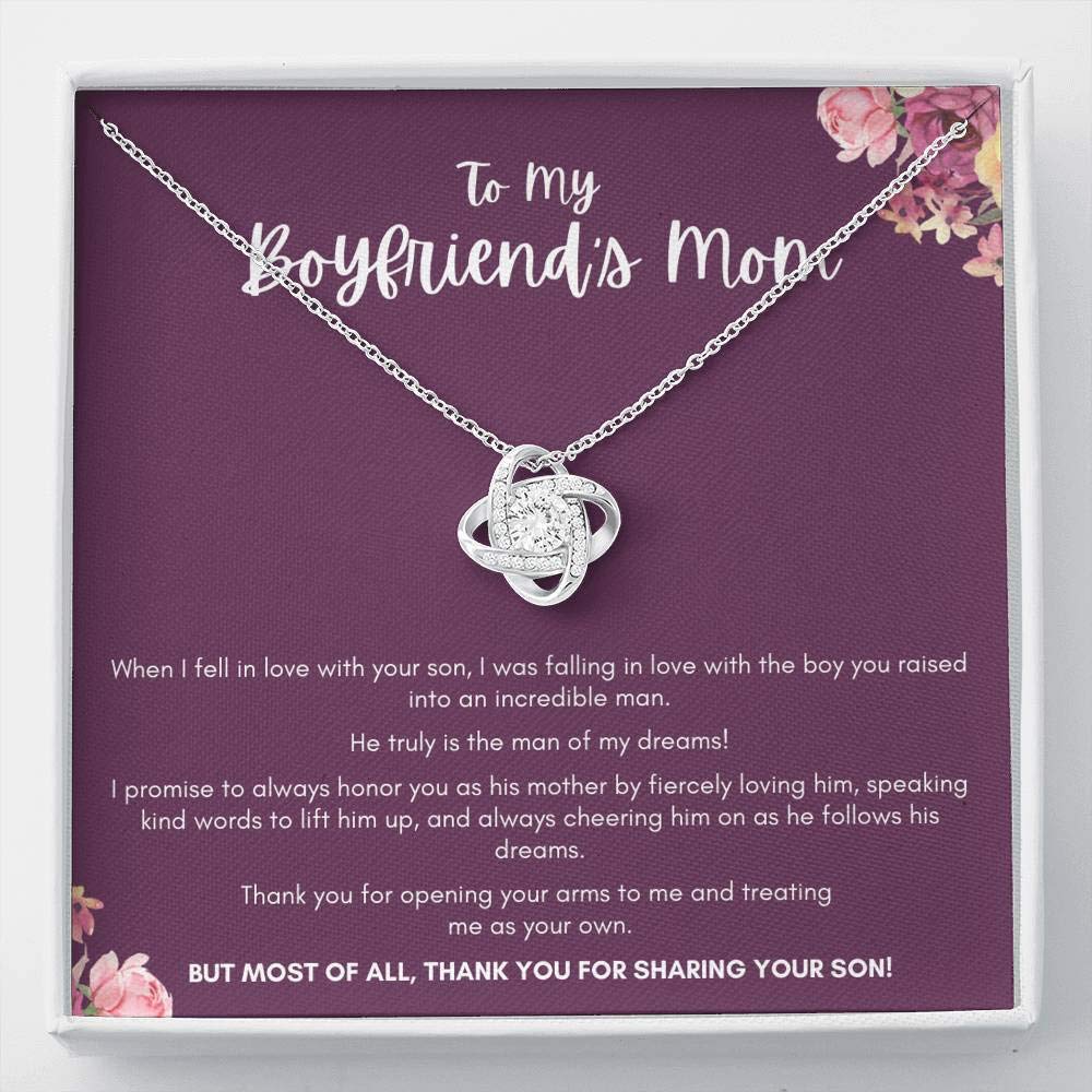 Unique Gift Necklace for Boyfriend's Mom - Christmas, Birthday & Anniversary Present - Elegant Jewelry for Special Occasions | Perfect for Gifting on Holidays, Mother's Day & Family Celebrations