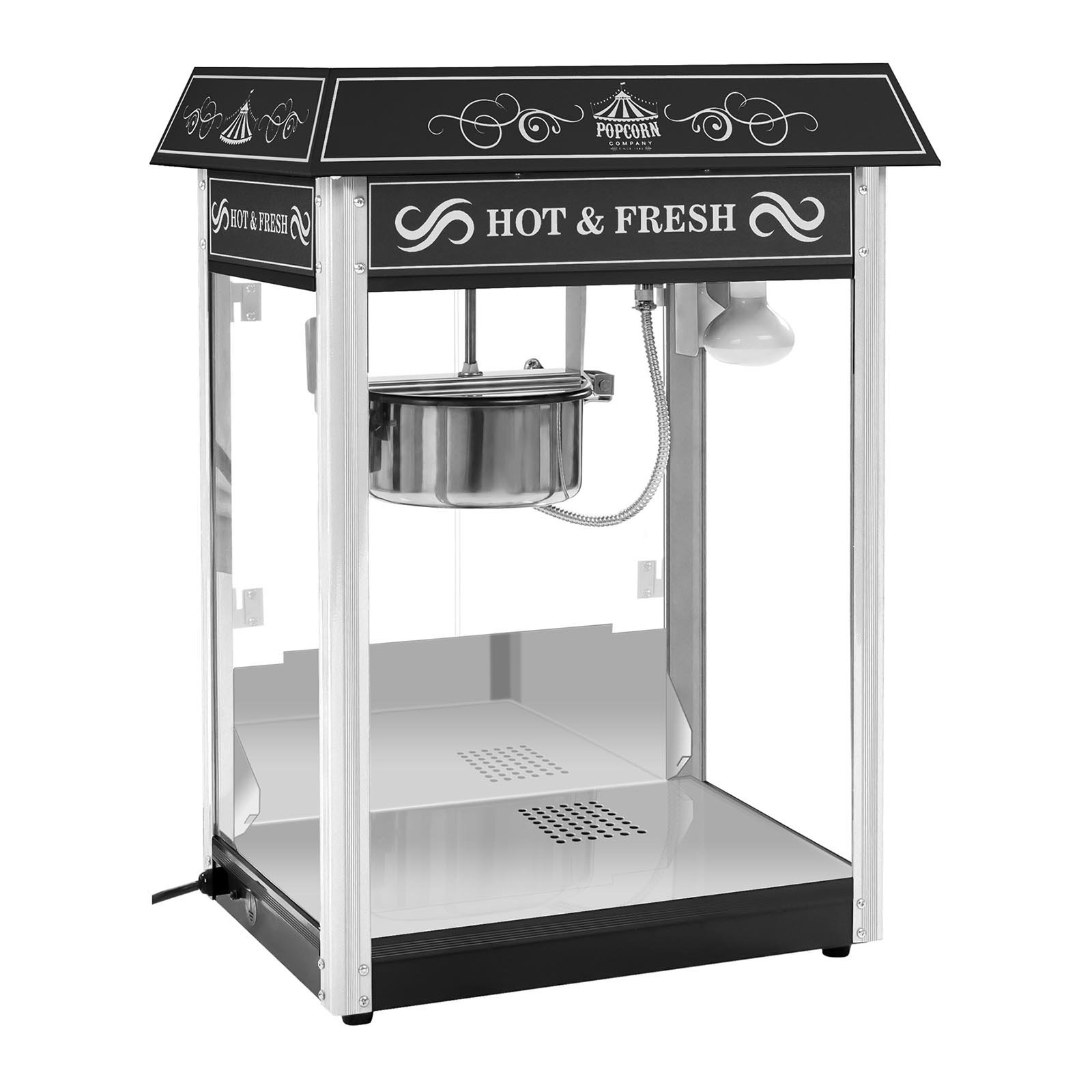 Royal Catering RCPS-16.2 Commercial Popcorn Machine - 16oz Kettle, 120V, Perfect for Movie Theaters, Carnivals & Home Theater Snack Bars