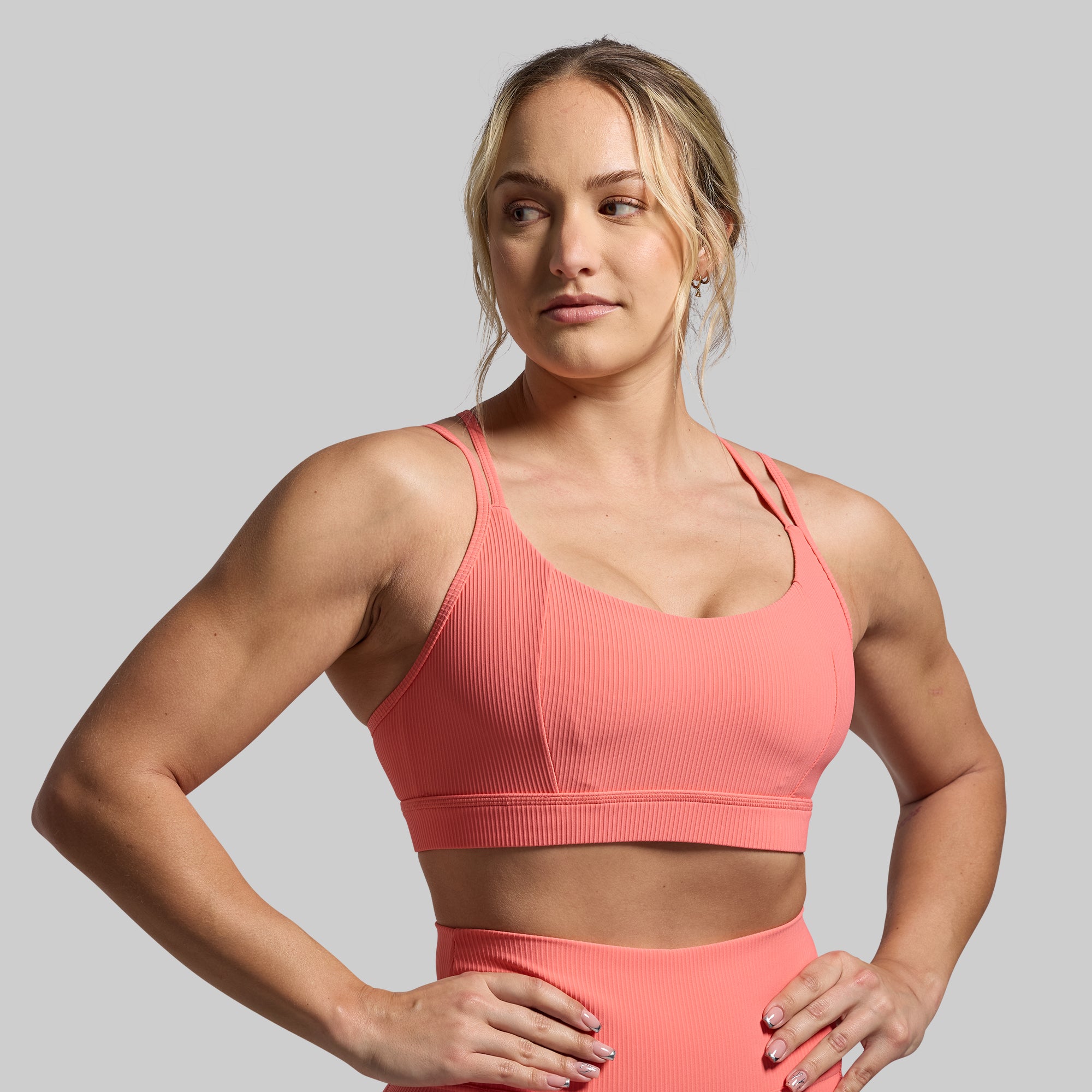 All or Nothing Short Set - Hot Peach | Women's Summer Outfit for Beach, Gym & Casual Wear