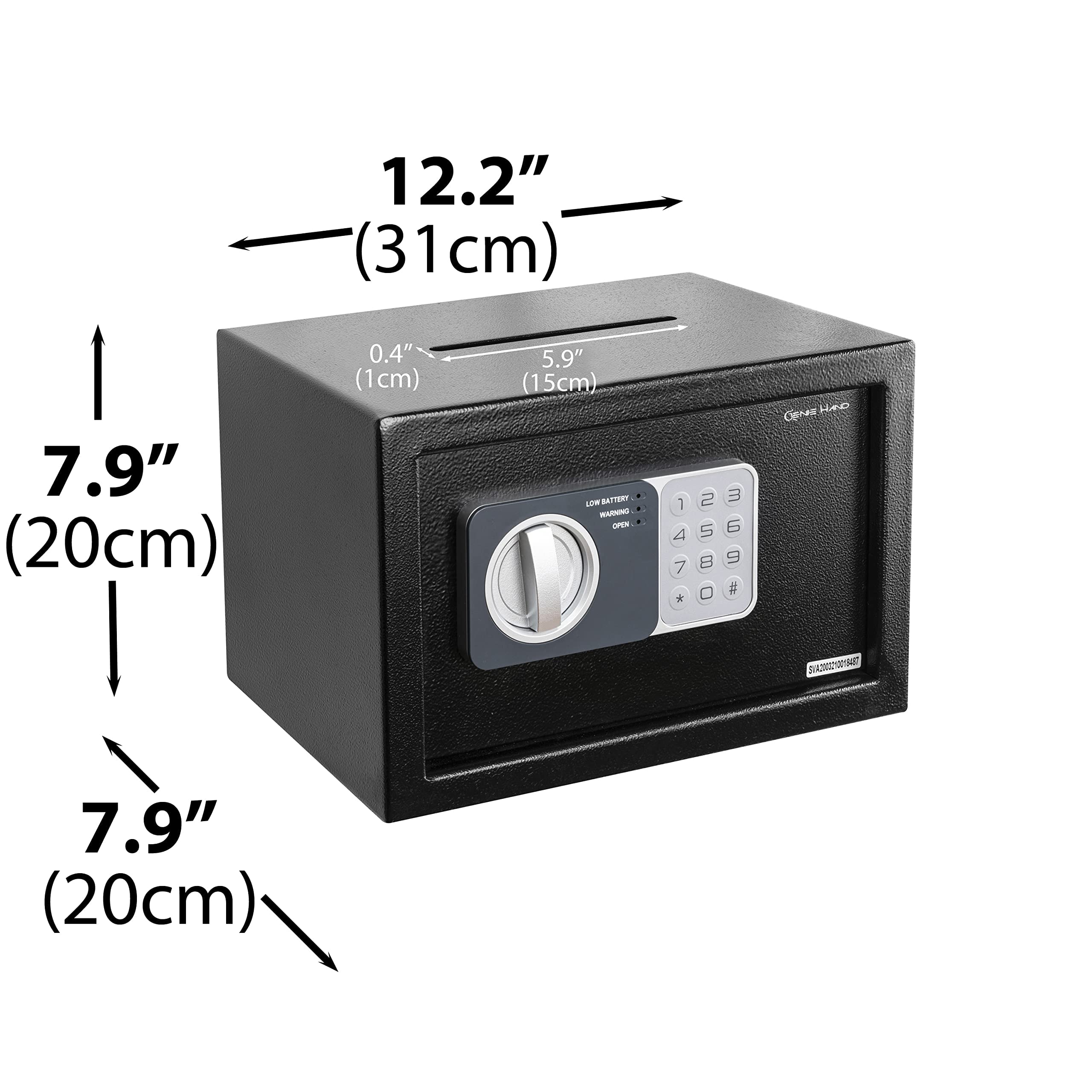 Genie Hand Time Lock Safe with Countdown Timer - B-Class Security Lock & Anti-Bounce Technology - Perfect for Home, Office, and Retail Security