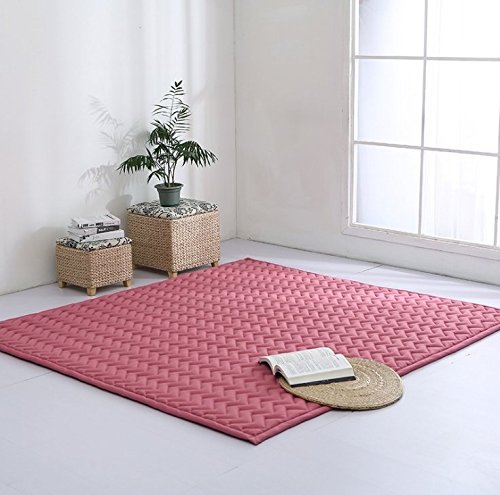 Uneeber Handmade Weaving Plush Foam Baby Play Mat - Soft & Thick Hypoallergenic Crawling Rug for Infants, Toddlers & Kids | Reversible Non-Toxic Play Blanket, Yoga & Exercise Mat - Perfect for Nursery, Playroom & Home Gym Activities