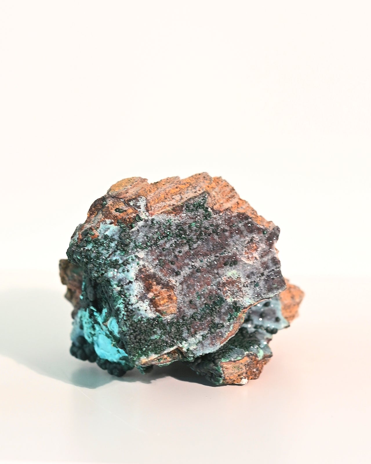 Natural Druzy Chrysocolla Gemstone - 4 Inch Healing Crystal for Jewelry Making, Home Decor & Spiritual Healing | Perfect for Meditation, Energy Work & Gift Giving