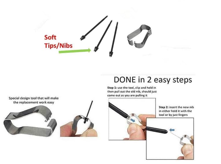 **Galaxy S23 Ultra Stylus Pen Replacement - Non-Bluetooth Touch Screen Pen with Extra Tips for Samsung S23 Ultra 5G (Black) - Perfect for Note-Taking, Drawing & Precision Work**