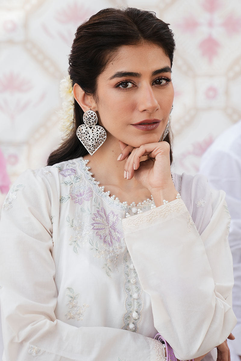 IVORY WHISPER 3-Piece Embroidered Lawn Suit Set - Elegant Pakistani Formal Wear for Weddings, Parties & Special Occasions