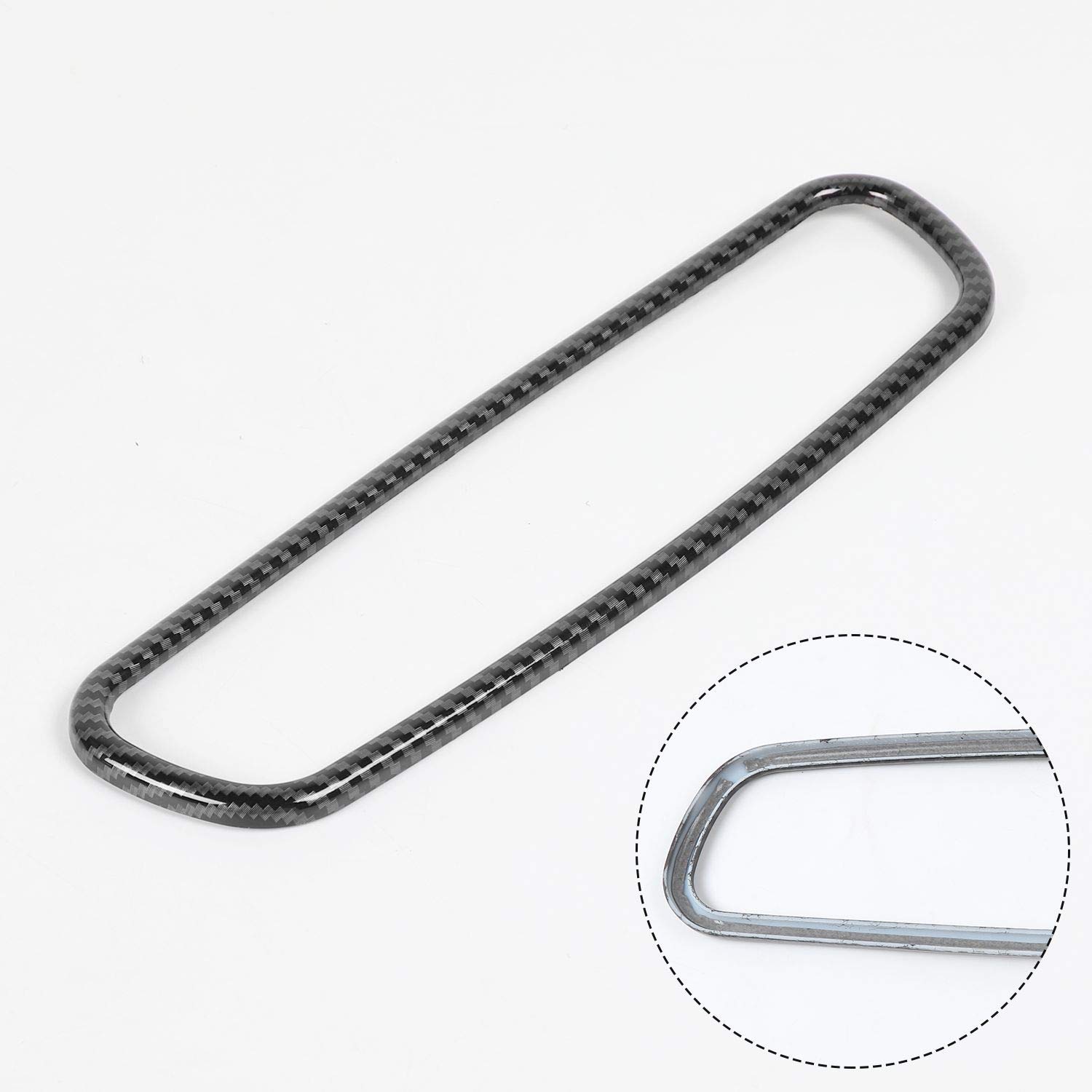 ABS Carbon Fiber Rearview Mirror Cover Trim for 2010-2019 Dodge Charger - Interior Accessory - 1pc - Enhances Style & Protection for Daily Driving & Car Shows