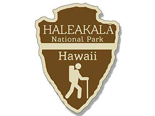 Haleakala National Park Arrowhead Shaped Magnet - 3x4 Inch Vinyl Sticker for RV, Camping & Hiking - Perfect for Cars, Fridges & Metal Surfaces