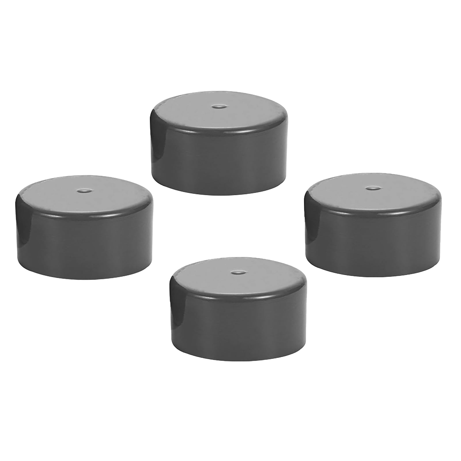 4 Pack 1.98 Inch Grey Rubber Bearing Dust Protector Covers - Wheel Hub Dust Caps for Trailers, Trucks & RVs - Durable Replacement Bearing Protectors for Heavy-Duty Use & Off-Road Protection