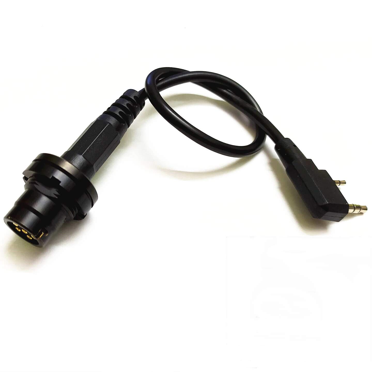 ArmorMason 6-Pin Radio PTT Adapter Cable for Baofeng UV-5R, UV-82 - Two-Way Radio Accessories for Ham Radio, Walkie Talkie, Emergency Communication & Outdoor Activities
