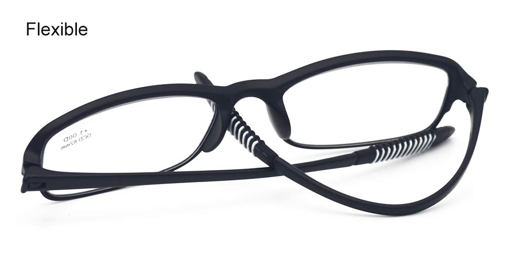 Blue Light Blocking Glasses for Computer & Reading - UV Protection, Anti-Eyestrain, Flexible & Lightweight Unisex Glasses for Men & Women - Perfect for Office Work, Gaming & Digital Screen Use
