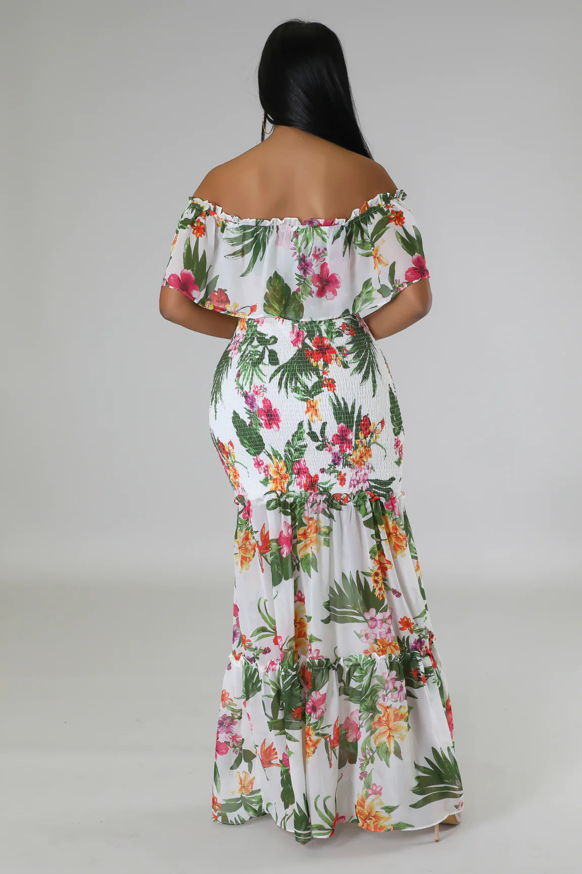 Floral Fantasy Weekend Dress - Elegant Floral Print Summer Dress for Women | Perfect for Beach Vacations, Brunch Dates & Outdoor Parties