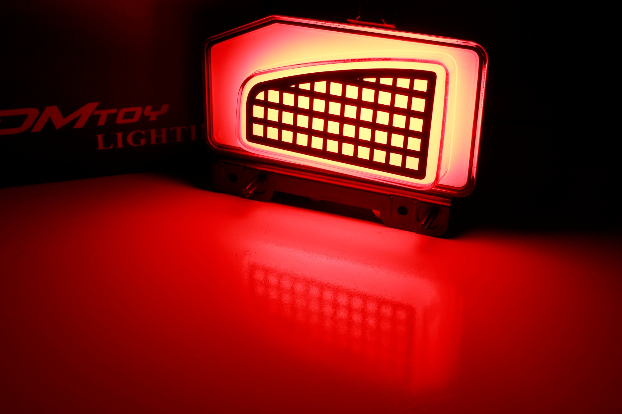 Jeep Gladiator JT LED Tail Lights - Dark Red Bumper Reflector with Sequential Turn Signals | Waterproof Brake Lights for Off-Road & Night Driving