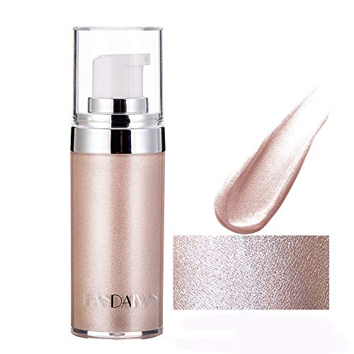 MEICOLY Face & Body Luminizer - Liquid Illuminator & Shimmer Bronzer for Smooth Glow | Highlighting Makeup with Moisturizing Benefits | Glitter Body Spray in Pearl White | Perfect for Parties, Weddings & Night Out Makeup