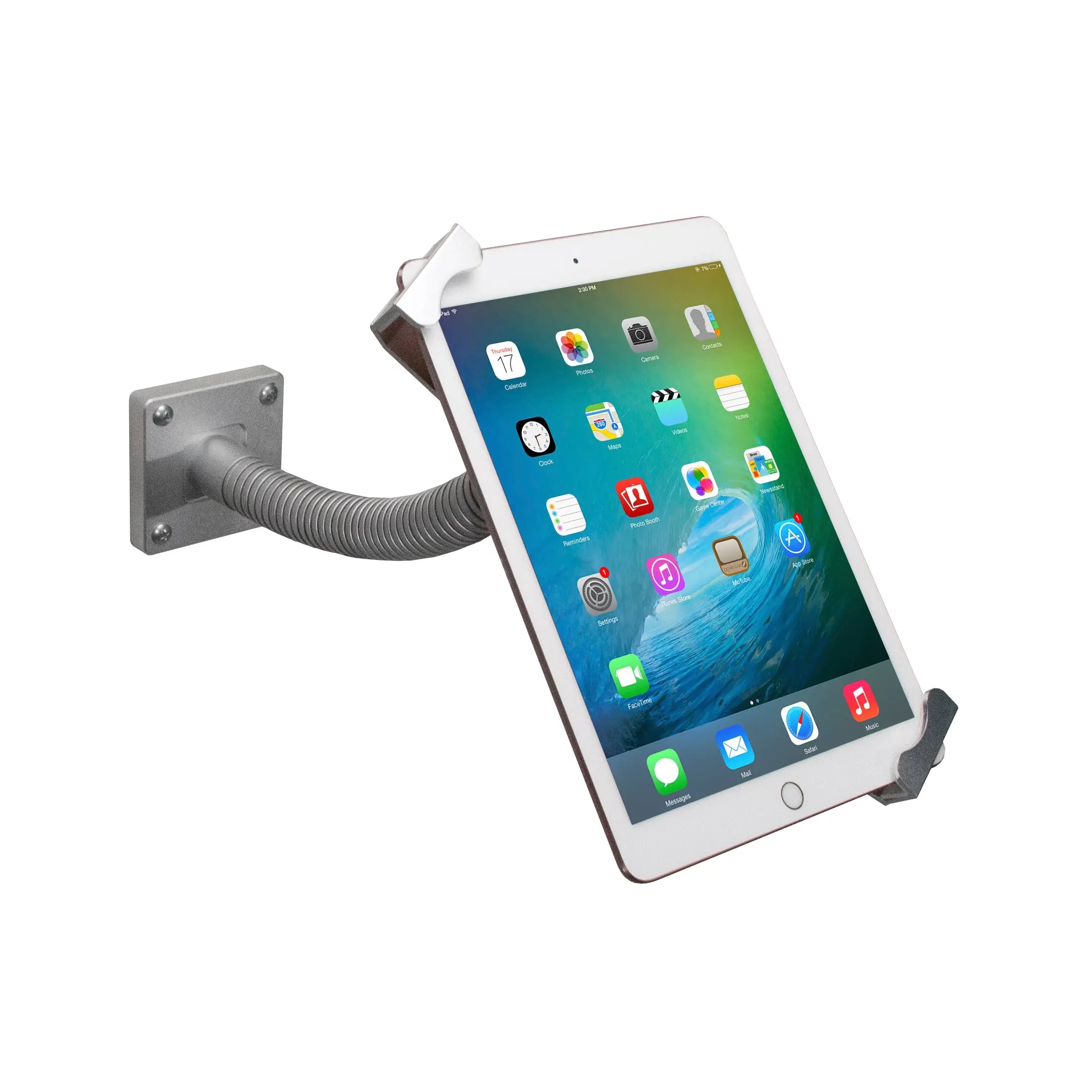 Secure Adjustable Gooseneck Mount for Smartphones & Tablets - Perfect for Home Office, Video Calls, and Hands-Free Viewing