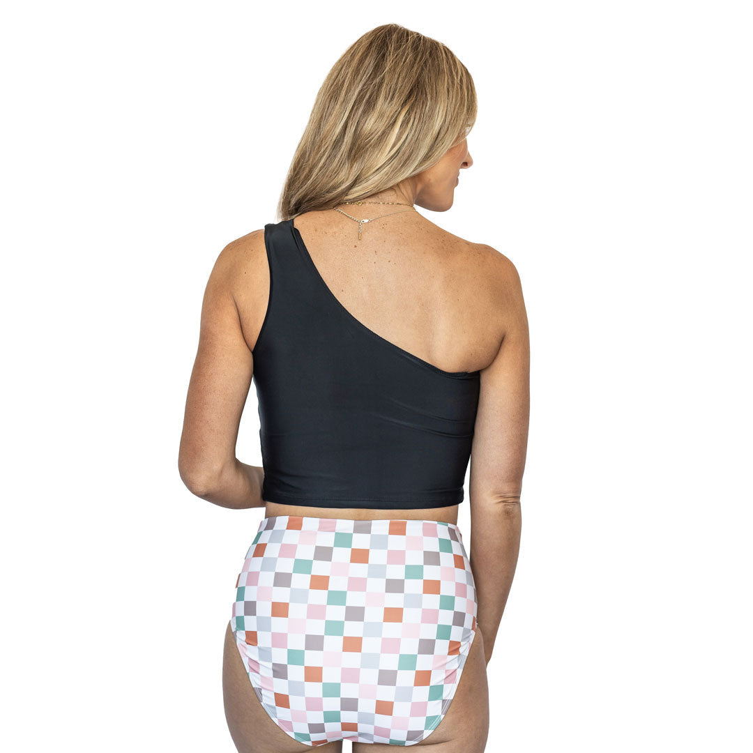 Women's Single Shoulder Tankini Top - Sexy Swimwear for Beach & Pool - Perfect for Summer Vacation & Water Sports