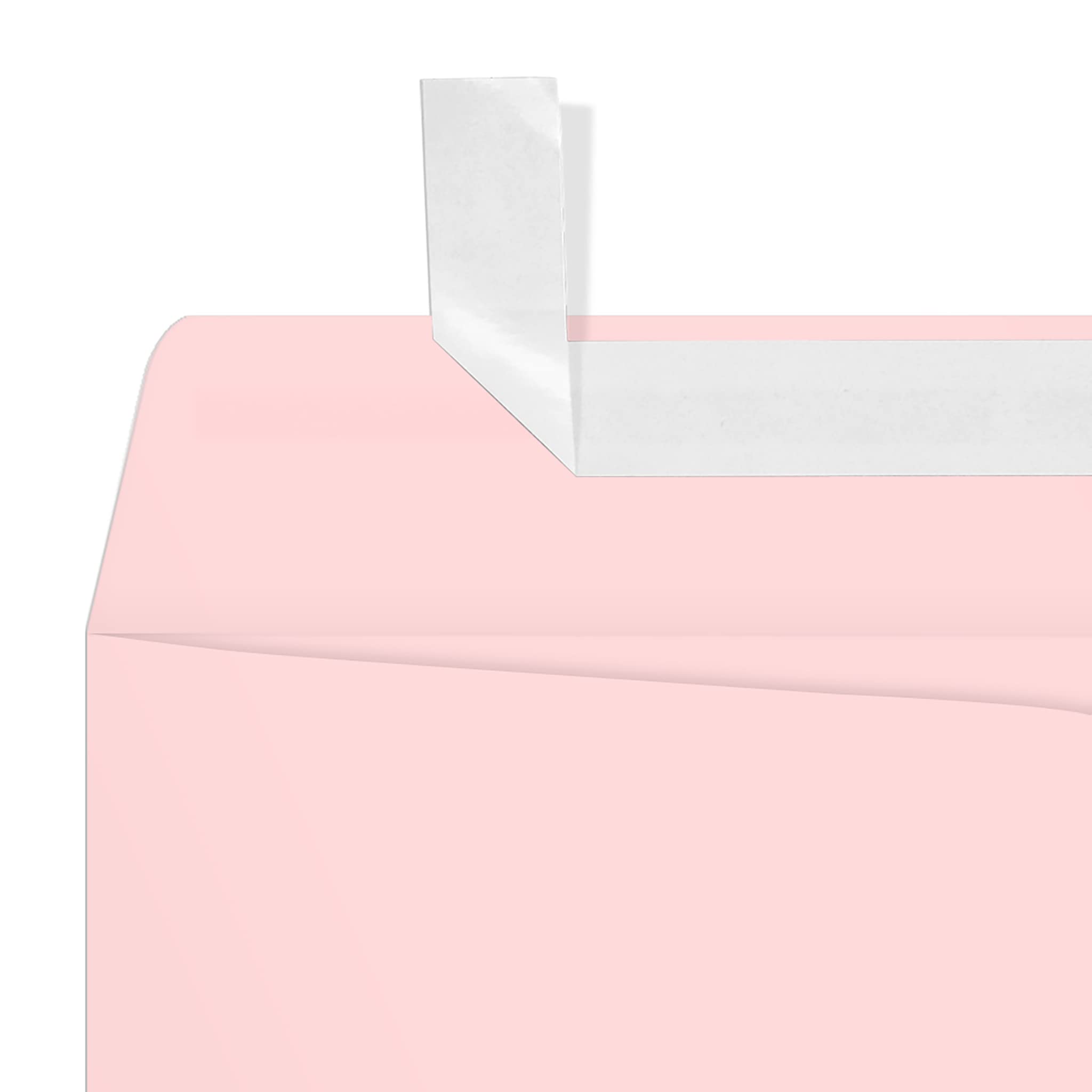 LUXPaper 9 x 12 Open End Envelopes - Self Seal, Candy Pink, 80lb Text Weight, Pack of 500 | Perfect for Wedding Invitations, Business Mailings & Greeting Cards