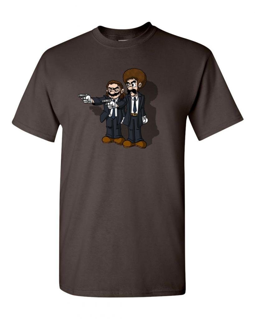 Funny Pulp Plumber Gun Men Novelty T-Shirt for Adults - Perfect for Costume Parties, Halloween & Casual Wear