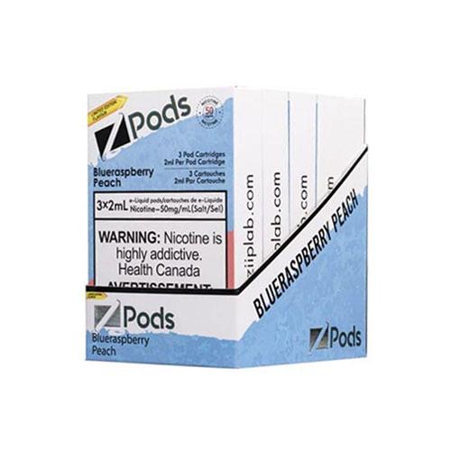 Blue Raspberry Peach Z Pods - Refillable Vape Pods for Smooth & Flavorful Vaping | Perfect for On-the-Go Use & Discreet Vaping