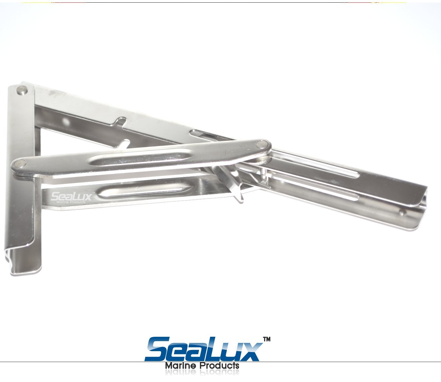 SeaLux Heavy Duty Folding Bracket - 550lbs Capacity for Tables & Shelves - Space Saving Solution